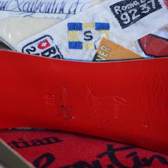 AUTHENTIC Christian Louboutin Cate Trash 140 PVC/Specchio Calf - Picture 6 of 7